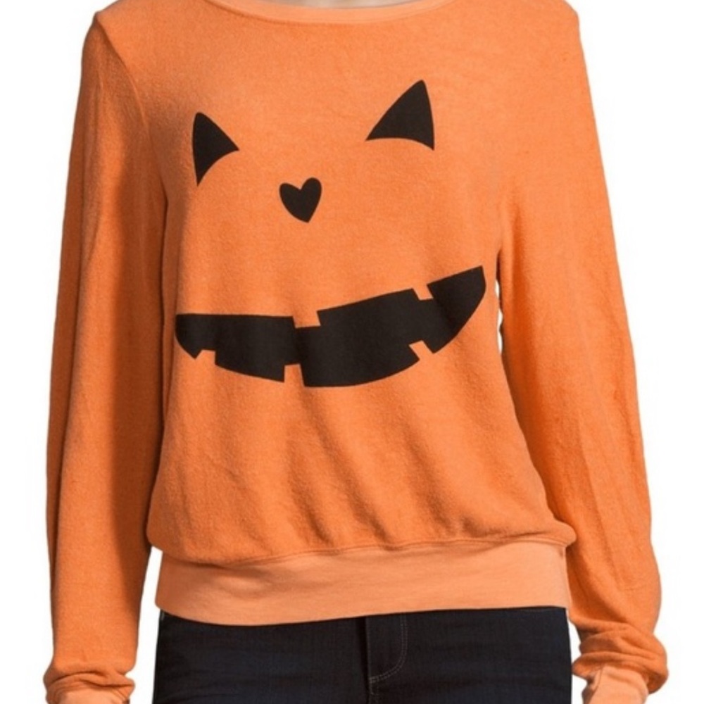 Wildfox Orange Halloween Sweater